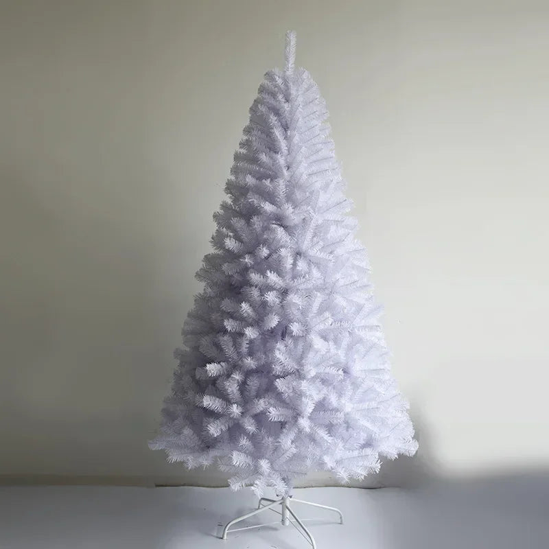 Christmas Tree  PVC Artificial White Indoor and Outdoor Party Decoration with Metal Stand Encryption Xmax Tree 0.9 1.2 1.5 1.8m