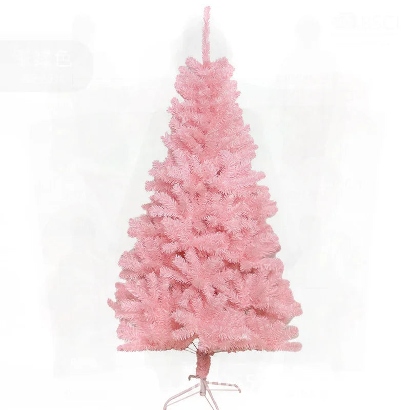 Pink Christmas Tree 1.5/1.8 Meters PVC Floor-Standing Christmas Decoration Net Red Creative Bare Tree for Holiday Packaging