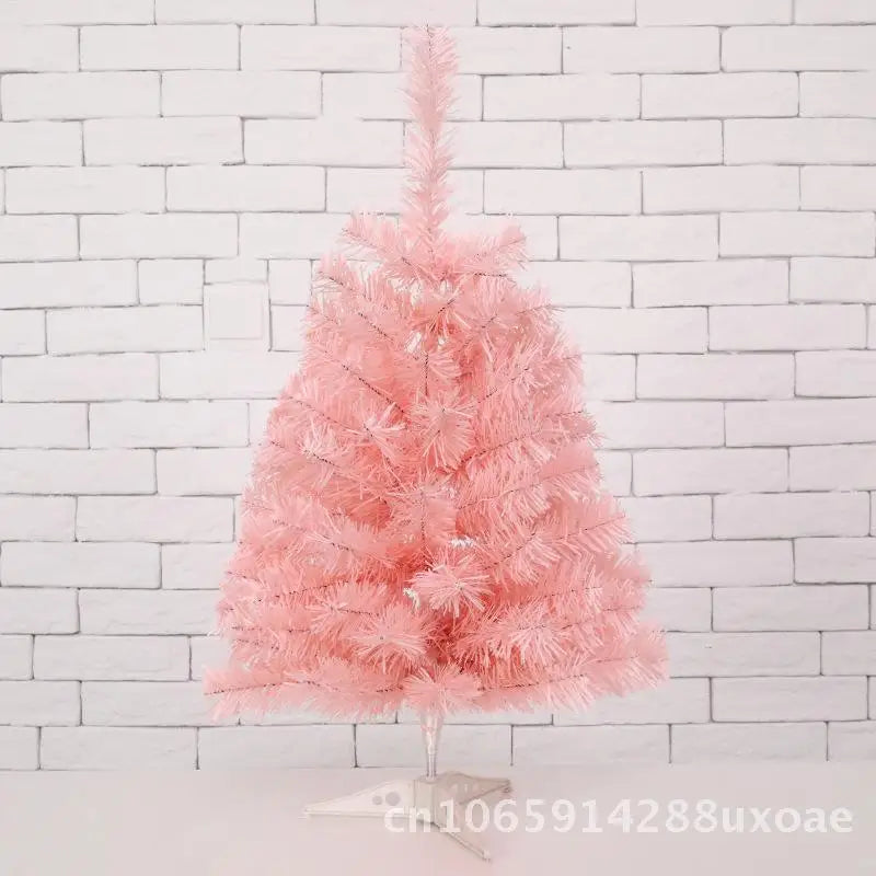 Pink Christmas Tree 1.5/1.8 Meters PVC Floor-Standing Christmas Decoration Net Red Creative Bare Tree for Holiday Packaging