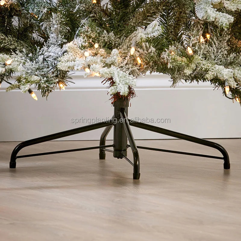 SPRING PLANTING PE Flocking Mixed Christmas Tree Simulated Snow Luxury Dense Plump Tree Christmas Tree