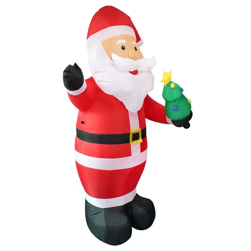Christmas Inflatables 8ft Christmas Inflatable Santa Claus With Led Lights For Holiday Decorations