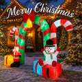 3.1M/10FT Christmas Inflatable Archway Snowman Santa Decorations Home Inflatable Toys with LED Lights Yard Xmas Ornaments Decor