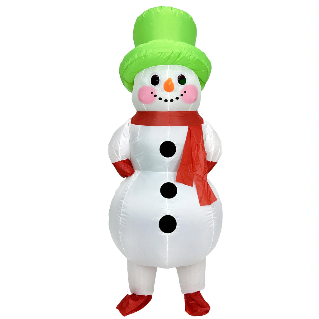 Christmas Funny Inflatable Costumes Gingerbread Man Santa Claus Elk Snowman Tree Penguin Adult Kid Halloween Carnival Party