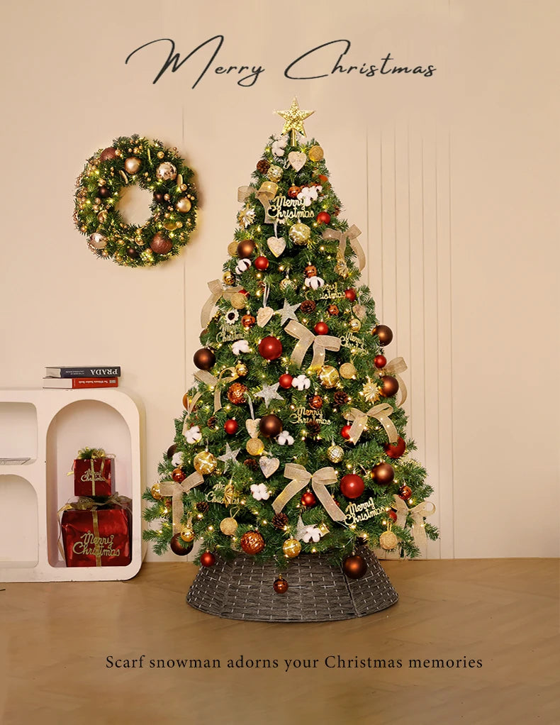 Christmas Decorations Christmas Tree with Lights Package Living Room Large Christmas Tree Ornament Scene Decoration