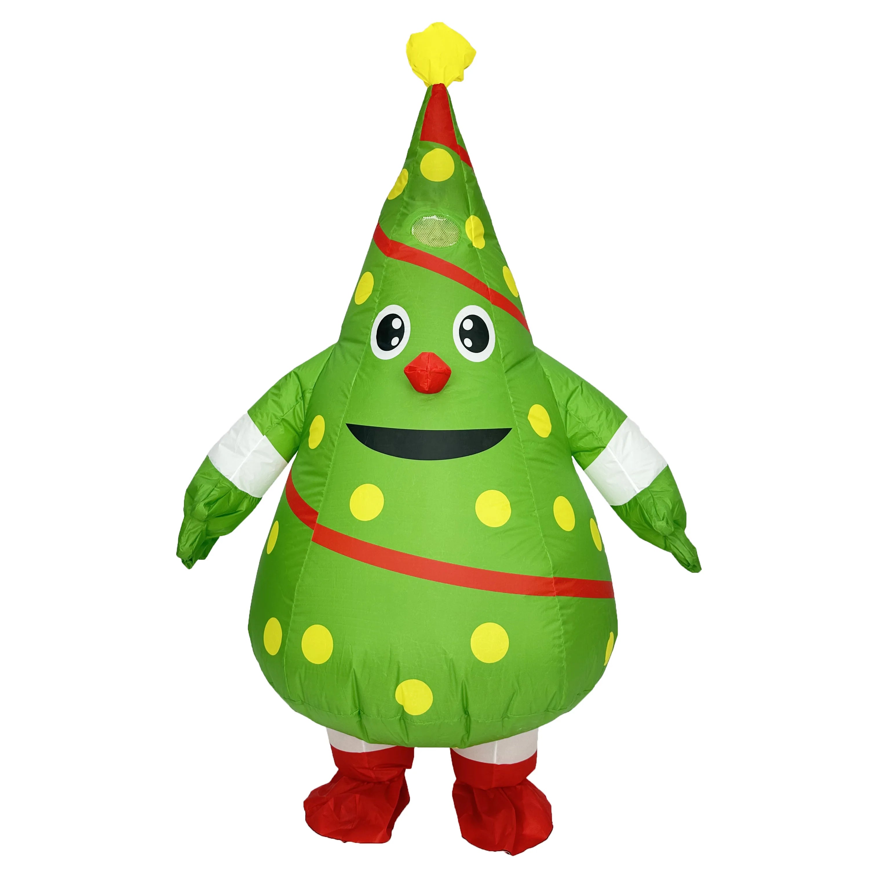 Christmas Funny Inflatable Costumes Gingerbread Man Santa Claus Elk Snowman Tree Penguin Adult Kid Halloween Carnival Party