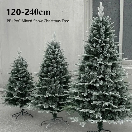 120-180 Encrypted PE&PVC Christmas Tree Snowflake Snow Decorations Large Decorations for Christmas and New Year Home Decorations