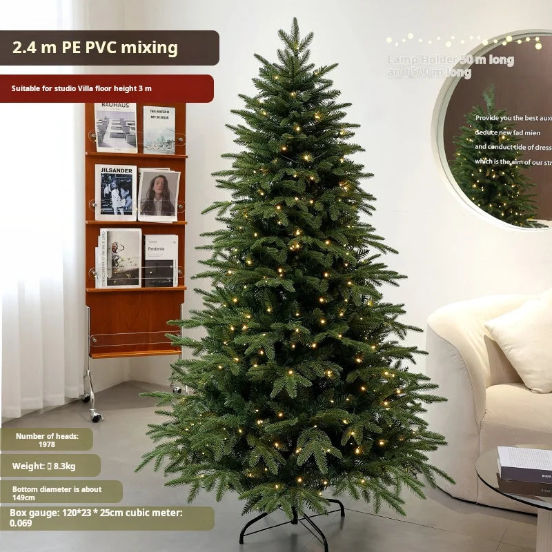 New Christmas Decorations Pe Mixed PVC Christmas Tree Encryption Lamp Christmas Tree Big Christmas Tree New Christmas Decoration