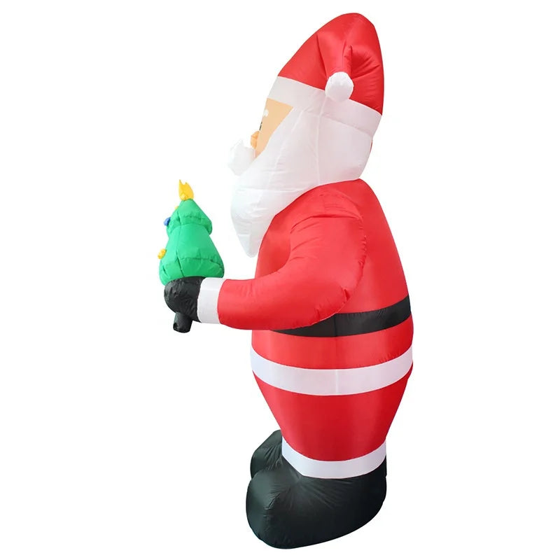 Christmas Inflatables 8ft Christmas Inflatable Santa Claus With Led Lights For Holiday Decorations