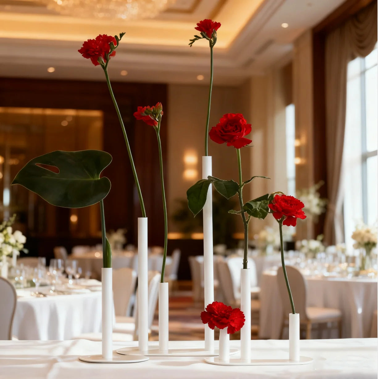 decoration Weddings Centerpieces Metal vases Flower Stands Wedding New Wedding vase Center pieces event table centerpiece 399