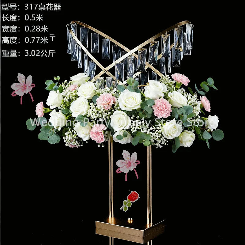 5pcs Flower Stand Wedding Party Supply Store Store Centerpieces Candelabra Birthday Wedding table flower vase